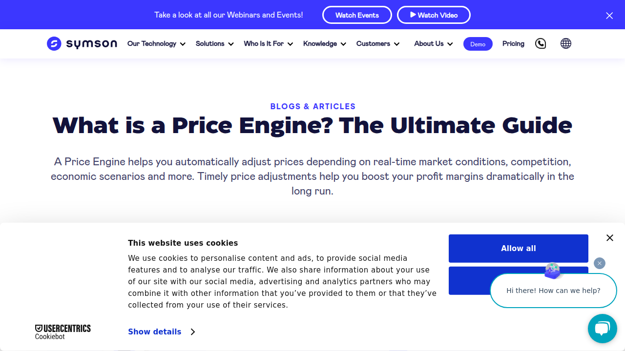 What is a Price Engine? The Ultimate Guide - SYMSON