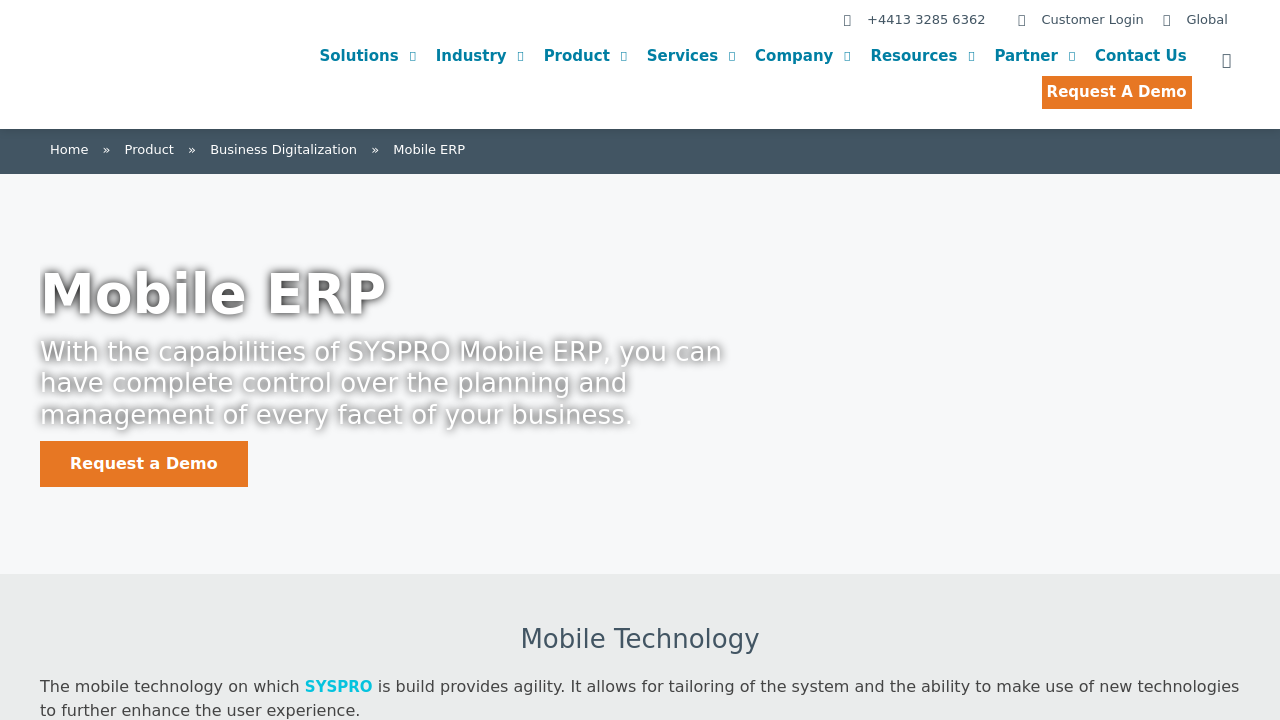 Mobile ERP Software | ERP on your Mobile | SYSPRO …