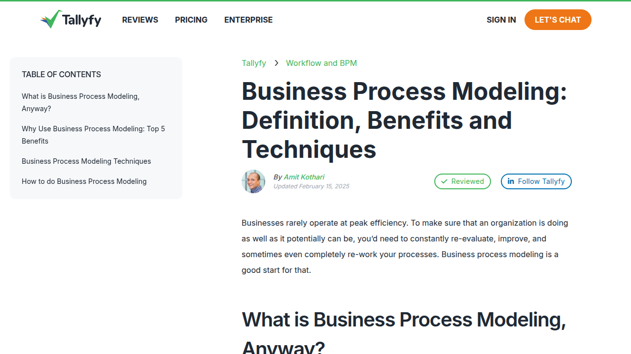 Business Process Modeling Definition, Benefits & Techniques