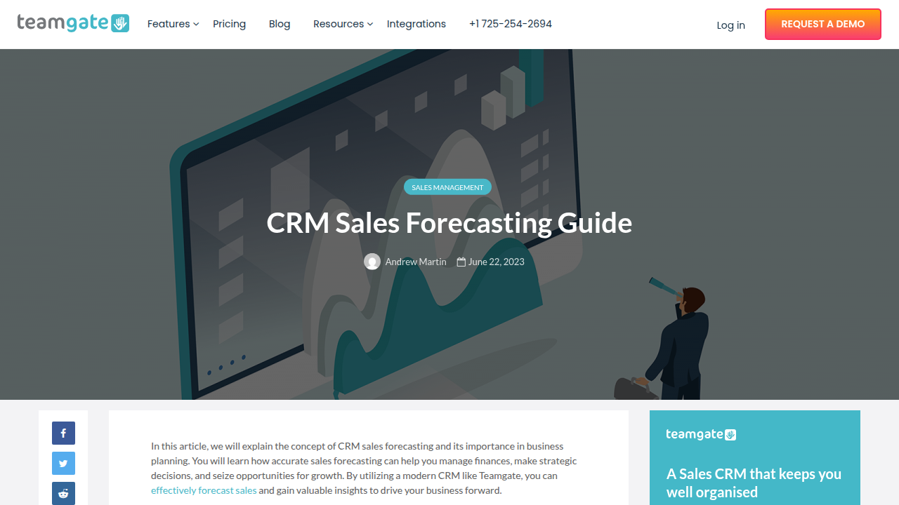 CRM Sales Forecasting Guide - Teamgate