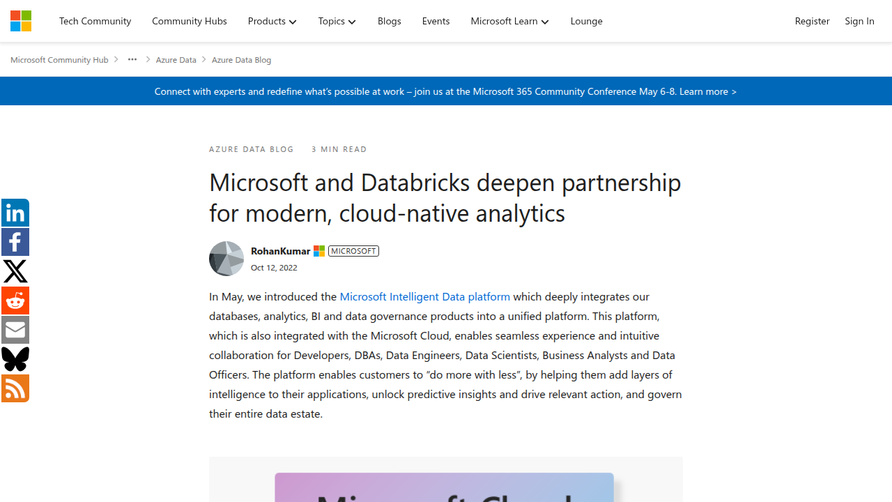 Microsoft and Databricks deepen partnership for modern, cloud …