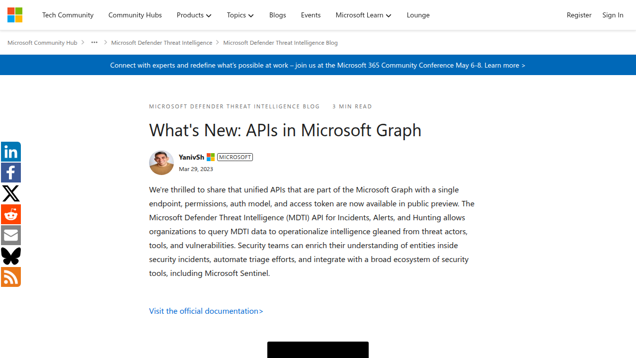 What's New: APIs in Microsoft Graph