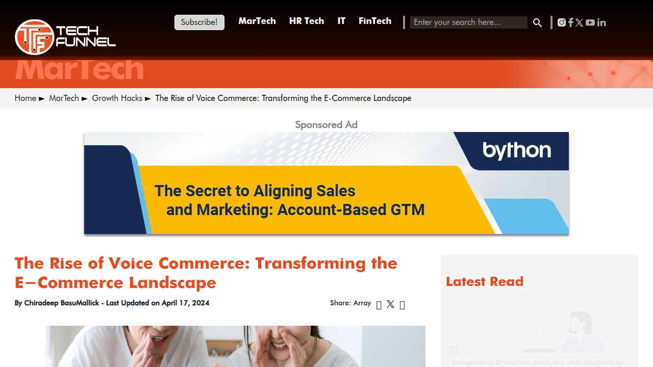 Voice Commerce: Shaping E-Commerce - TechFunnel