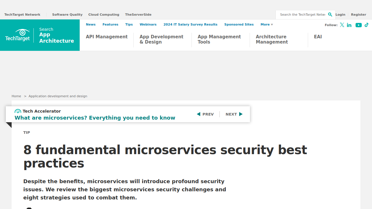 8 fundamental microservices security best practices