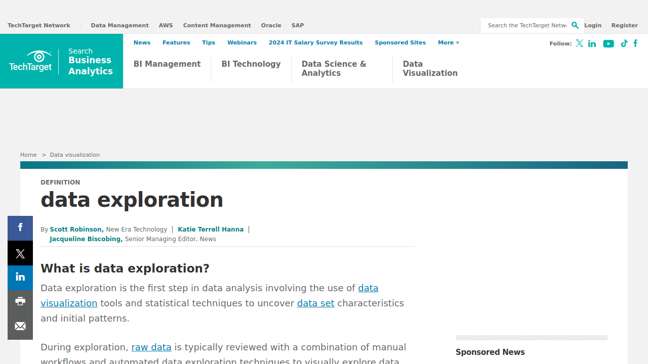 What is data exploration? - TechTarget