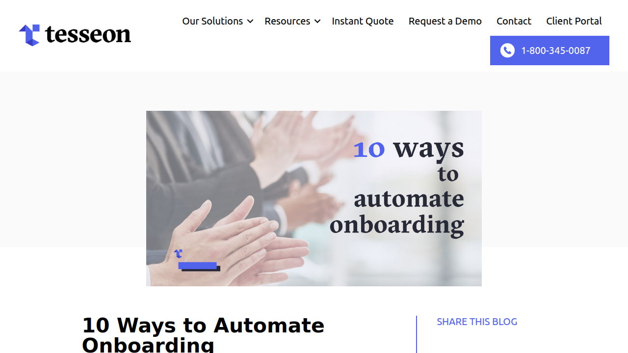 10 Ways to Automate Onboarding - tesseon.com