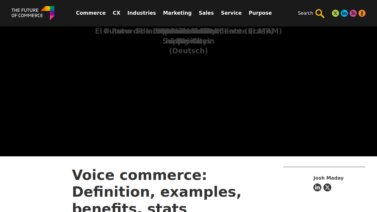 What is voice commerce: Definition, Examples, Stats