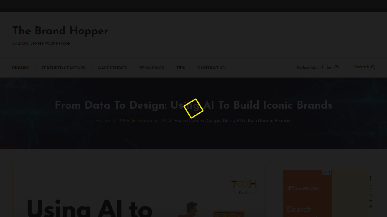 From Data to Design: Using AI to Build Iconic Brands