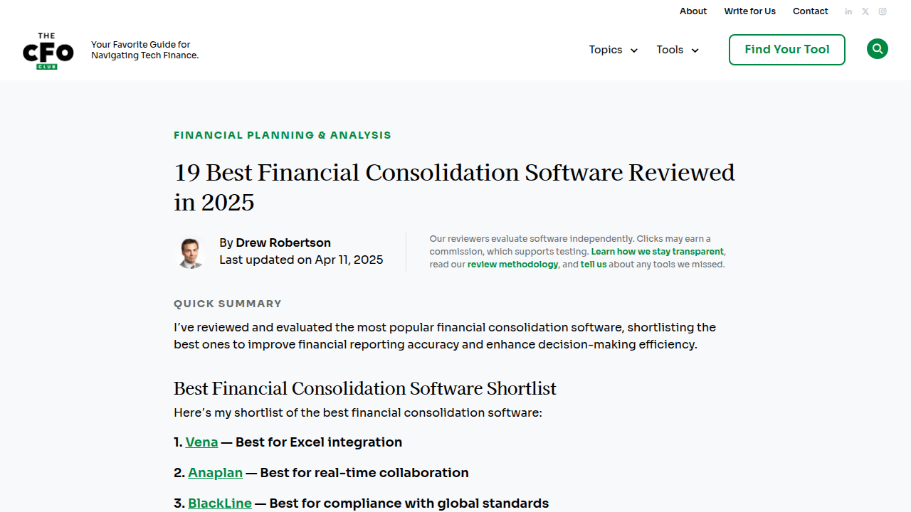 19 Best Financial Consolidation Software Reviewed in …