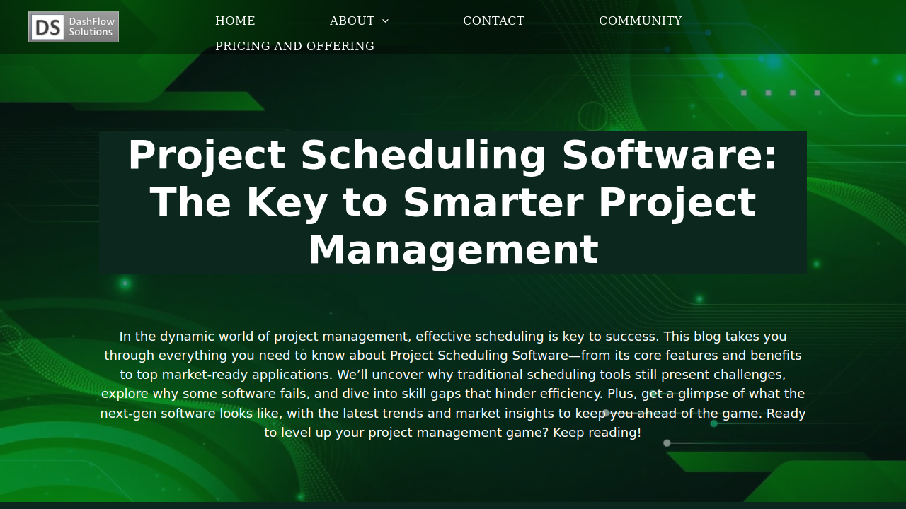 Project Scheduling Software: The Key to Smarter Project …