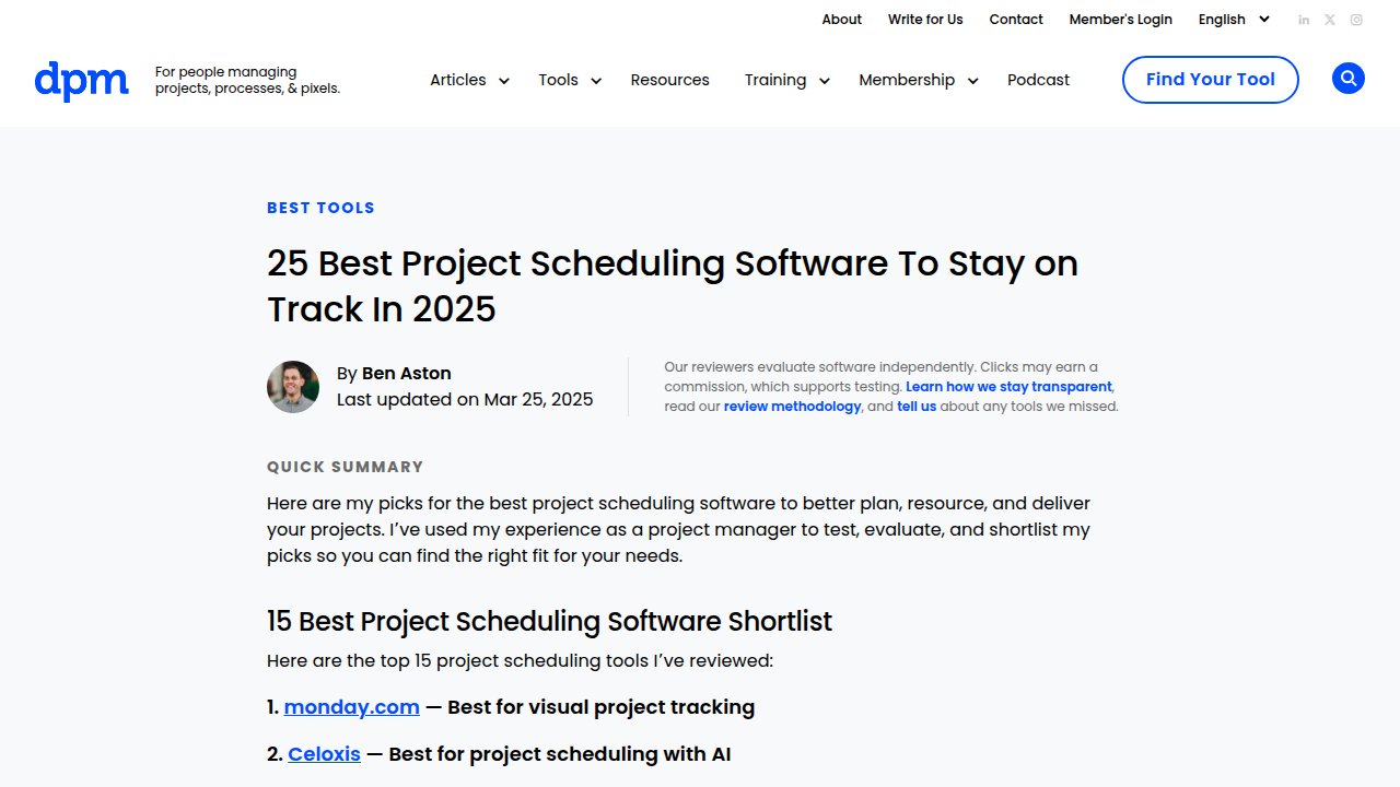 25 Best Project Scheduling Software To Stay on Track In 2025