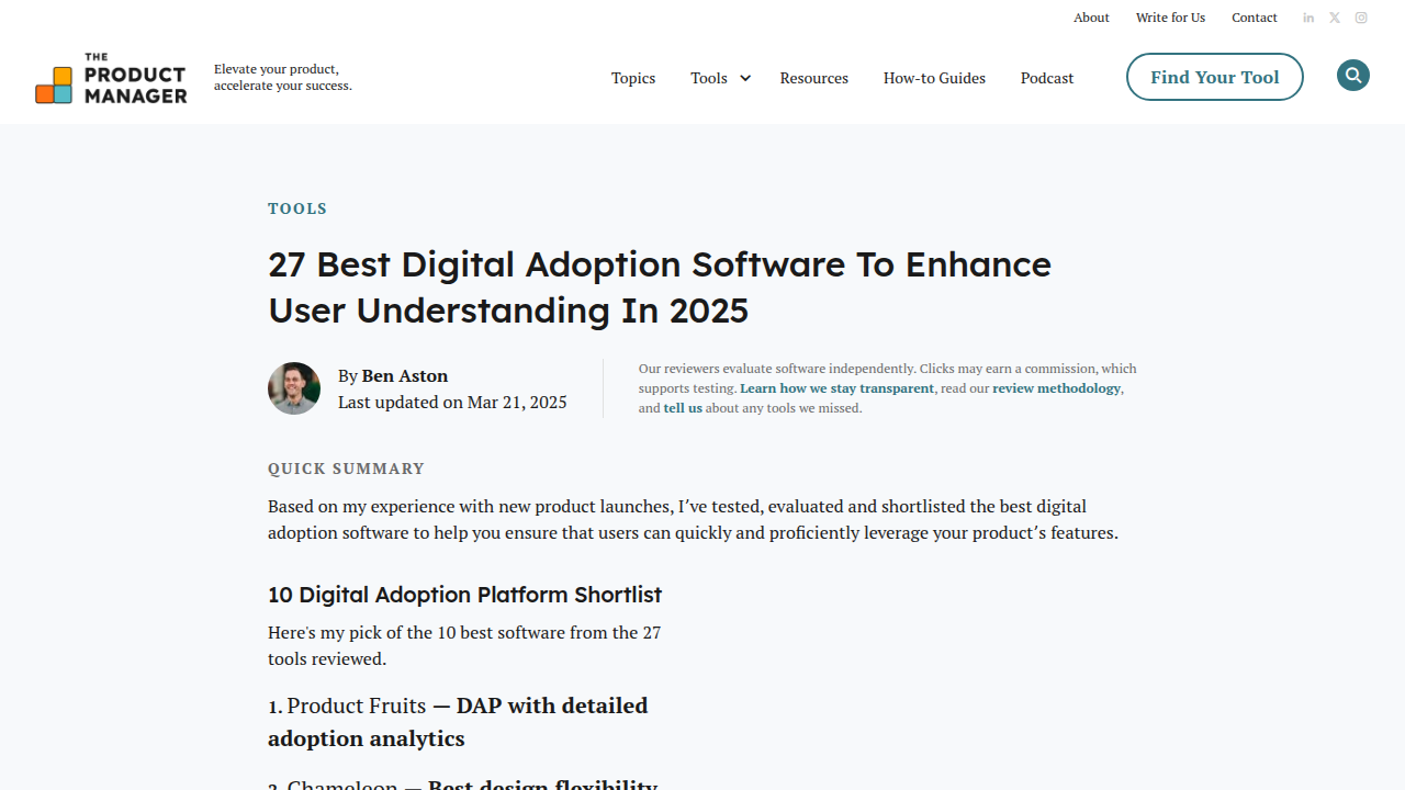 What is the best digital adoption software? 2025 …