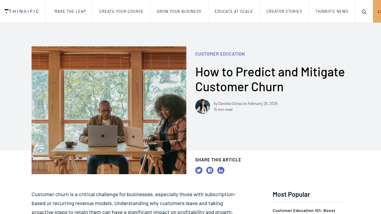 How to Predict and Mitigate Customer Churn