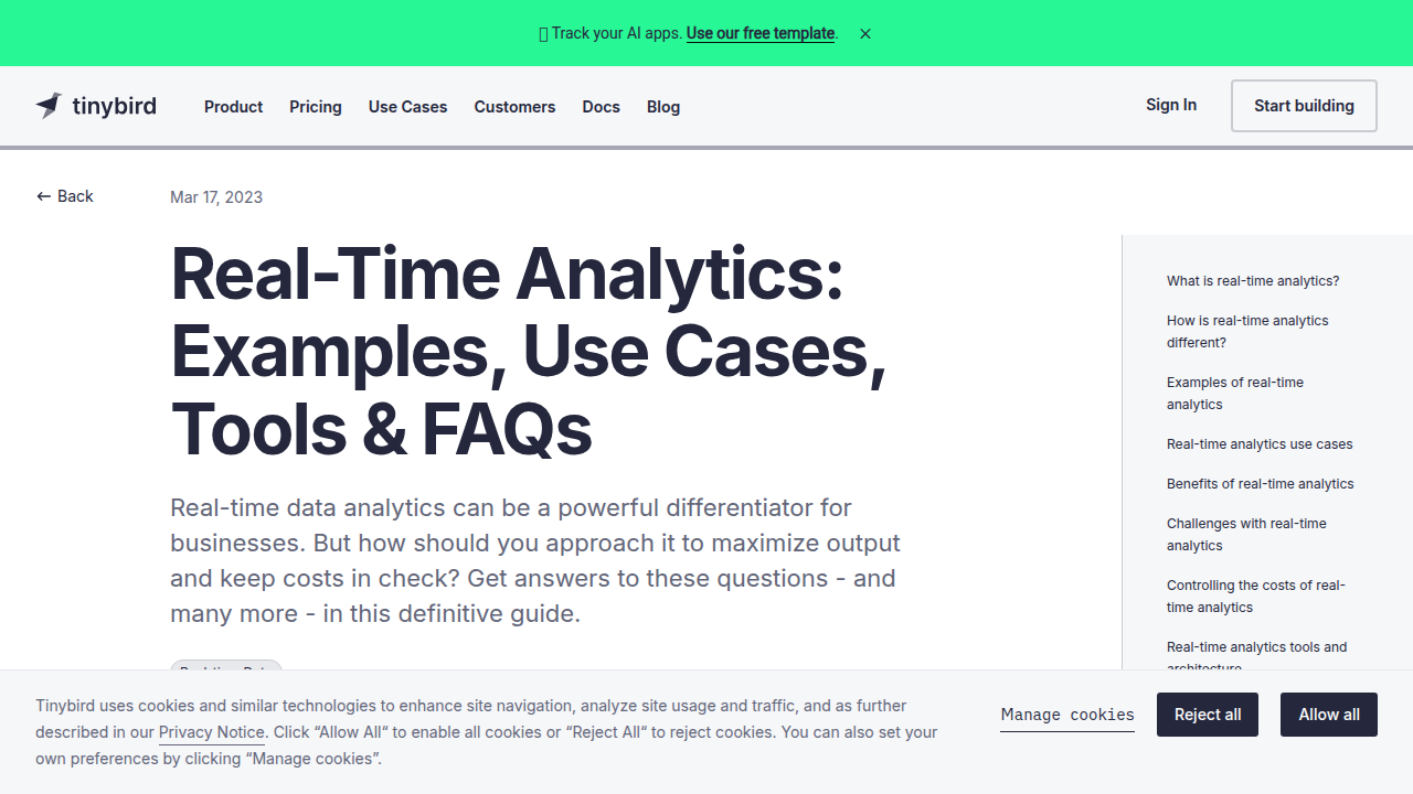 Real-Time Analytics: Examples, Use Cases, Tools & FAQs