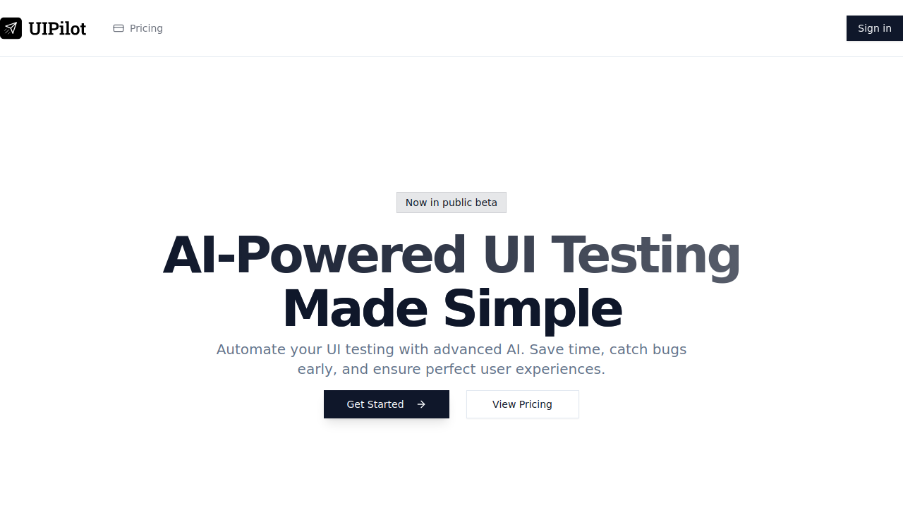 AI UI Testing - UIPilot