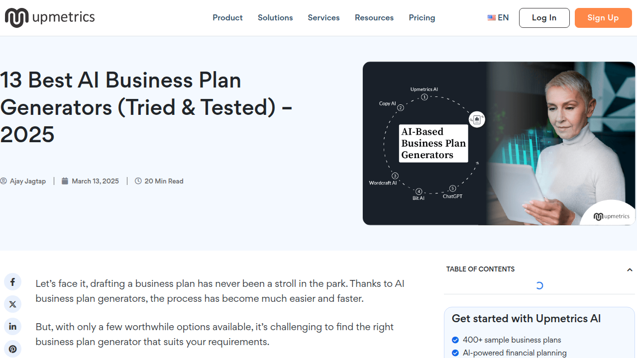13 Best AI Business Plan Generators (Free & Paid) - Save Time