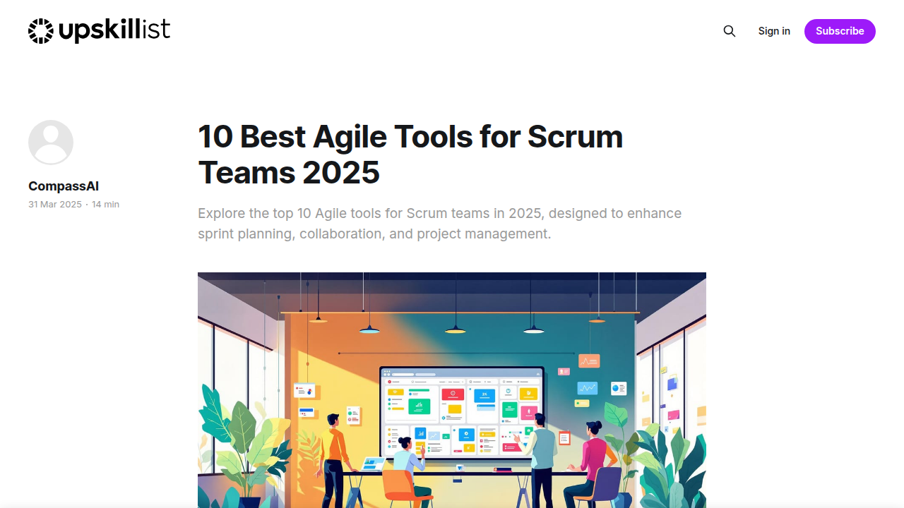 10 Best Agile Tools for Scrum Teams 2025 - upskillist.com
