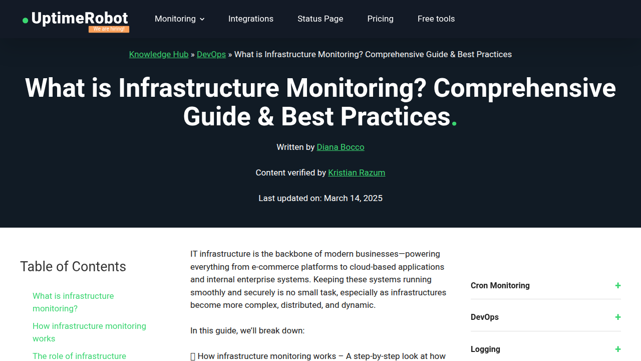 Infrastructure Monitoring: Comprehensive Guide & Best Practices ...