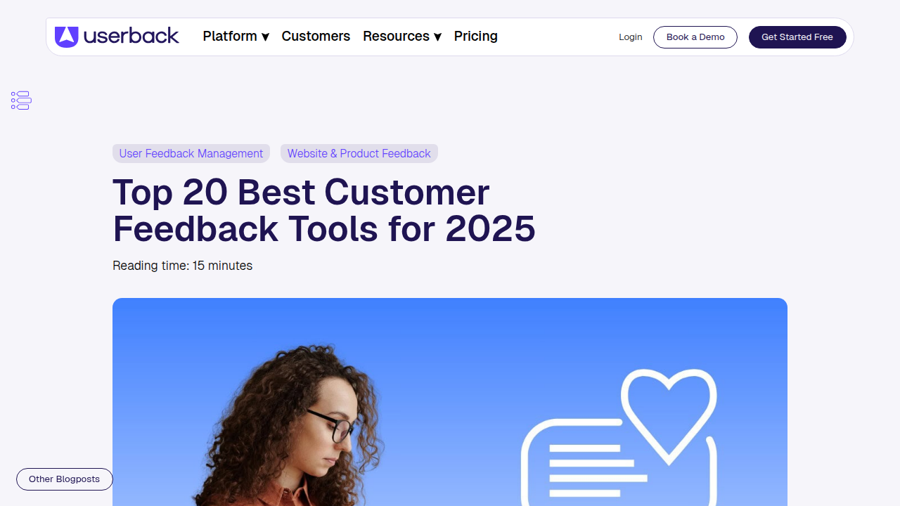 Top 20 Best Customer Feedback Tools for 2025