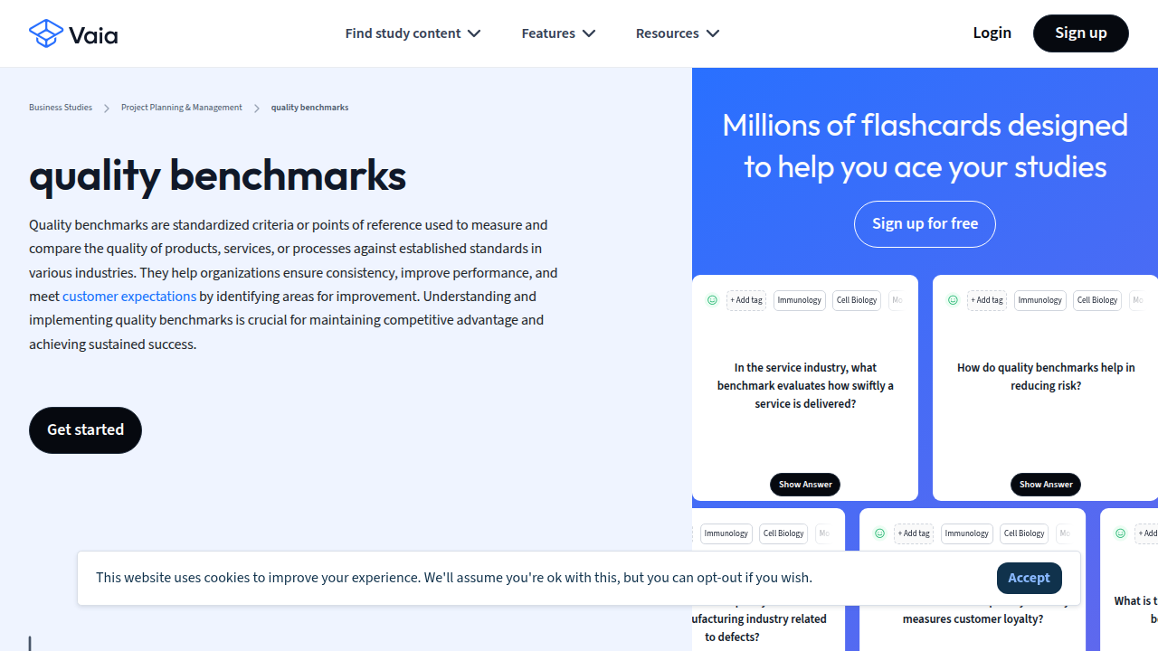 Quality Benchmarks: Definition & Importance | Vaia