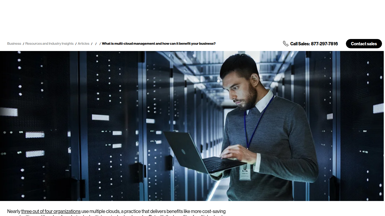 Multi-Cloud Management: What It is And Its Benefits | Verizon