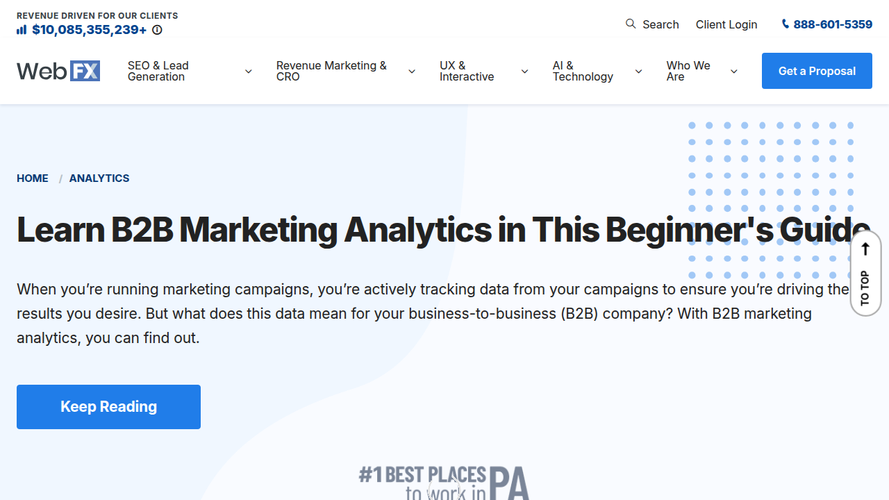 The Ultimate B2B Marketing Analytics Guide - WebFX