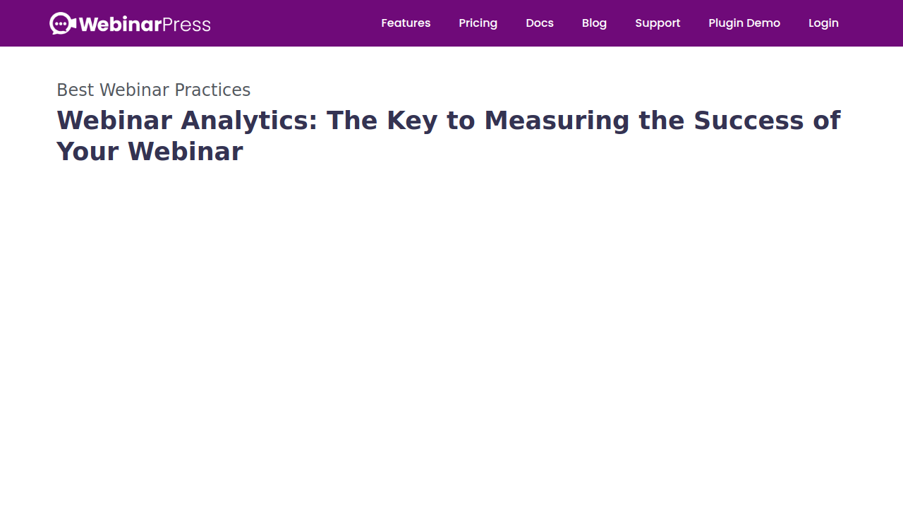 Webinar Analytics: Turning Data into Actions for …