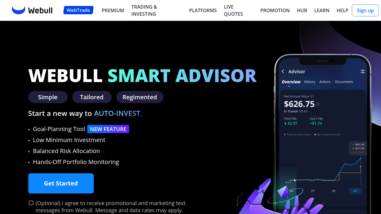 Start Your Robo-Advisor Journey - Webull