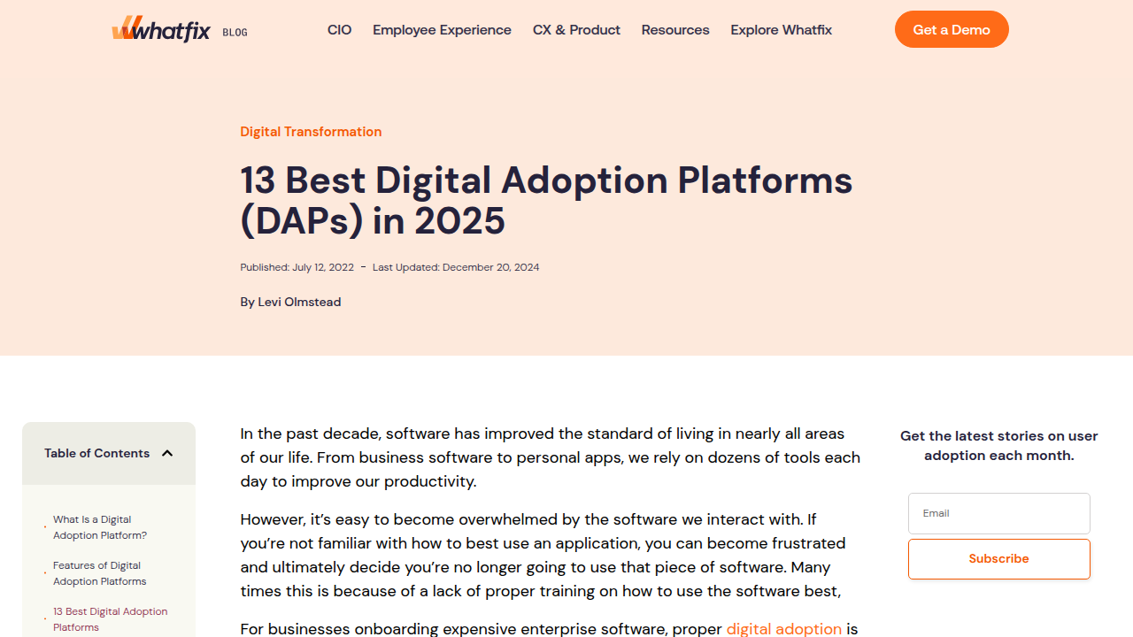 13 Best Digital Adoption Platforms (DAPs) in 2025 - Whatfix