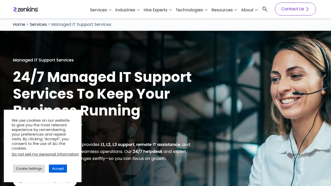 Managed IT Support Services | Zenkins