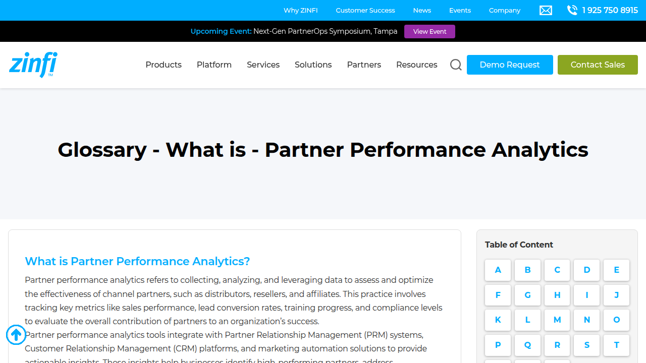What is Partner Performance Analytics? | ZINFI Glossary