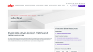 Birst | Business intelligence and analytics | Infor logo
