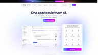ClickUp™ | The everything app for work logo